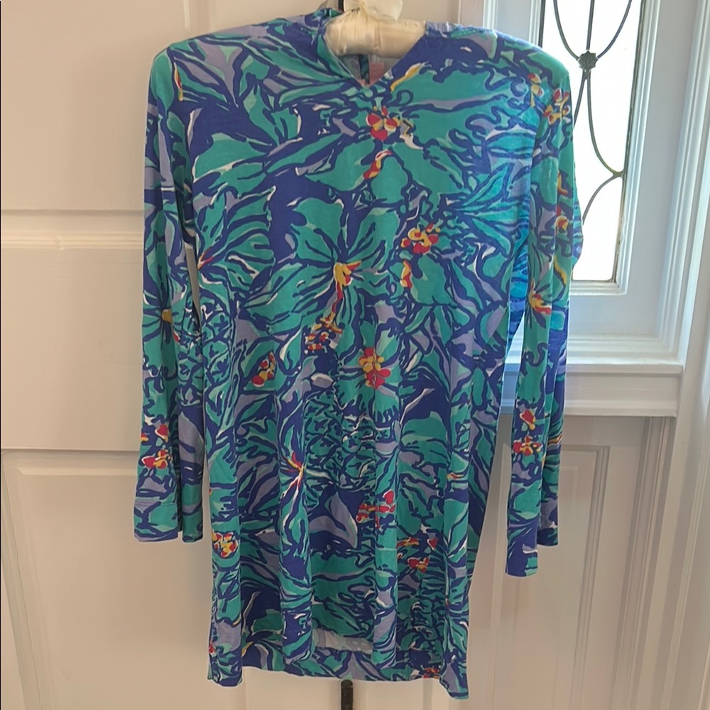 Lilly Pulitzer Multicolor Patterned  Hooded Cover up